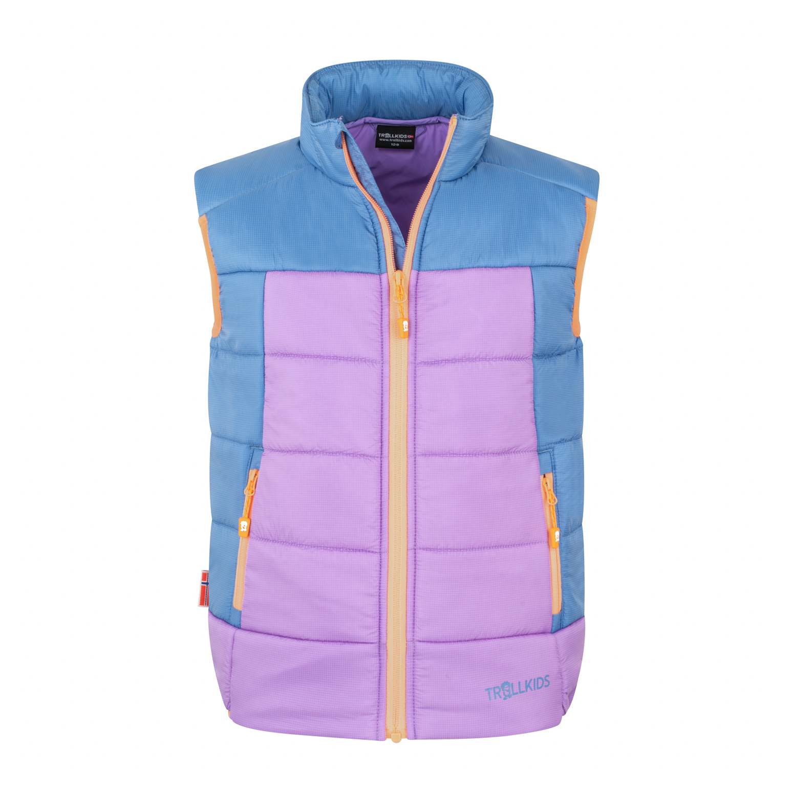 Trollkids Hardanger Vest violet sorbet/cornflower