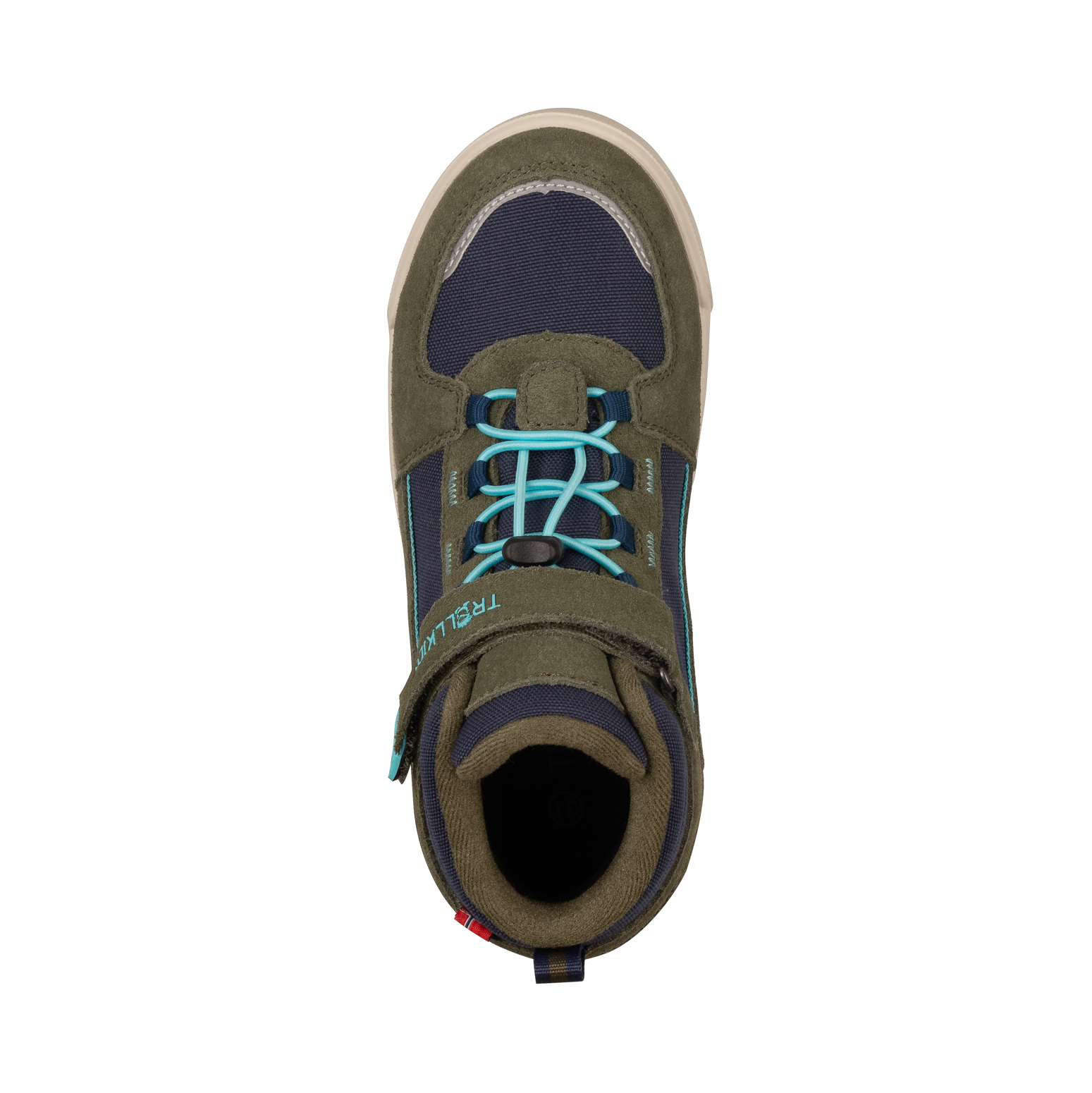 Trollkids Gryllefjord Mid Cut Boots Mystic Blue/Pine Green