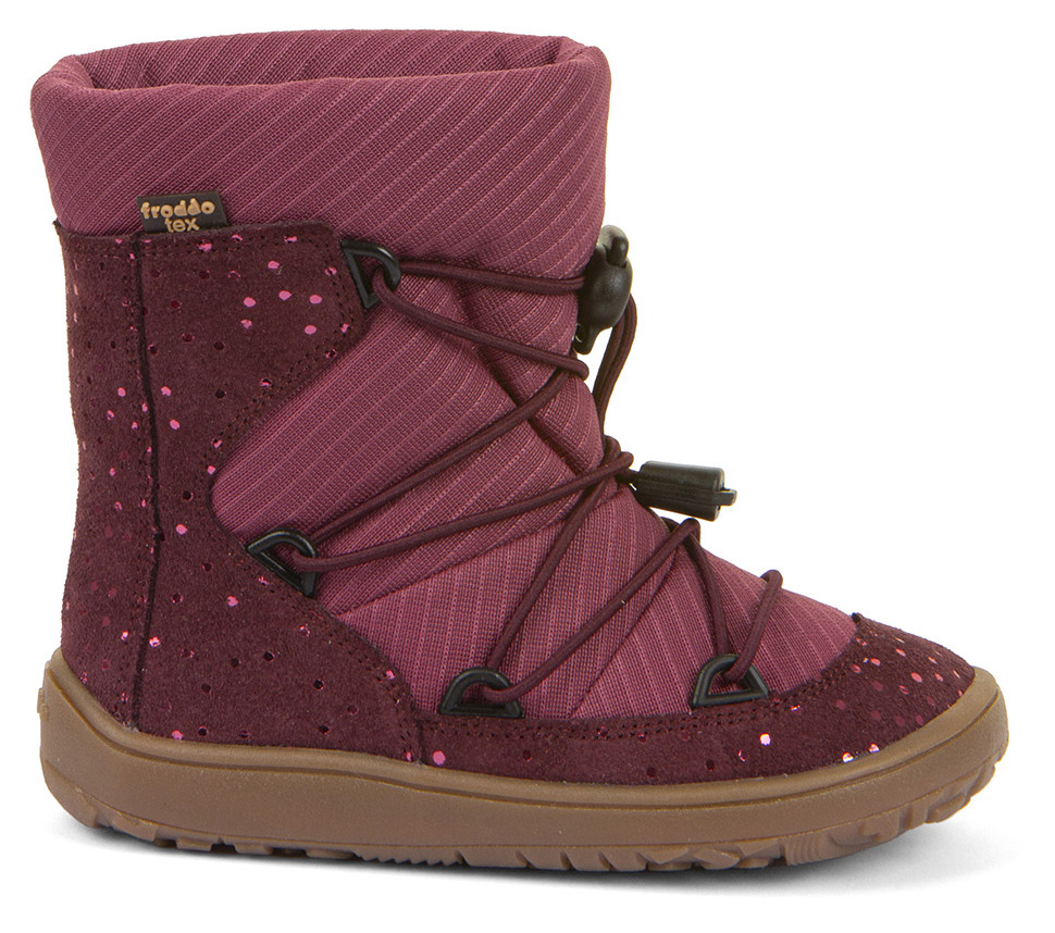 Froddo Barfuß Boot Tex Track Wool Bordeaux+