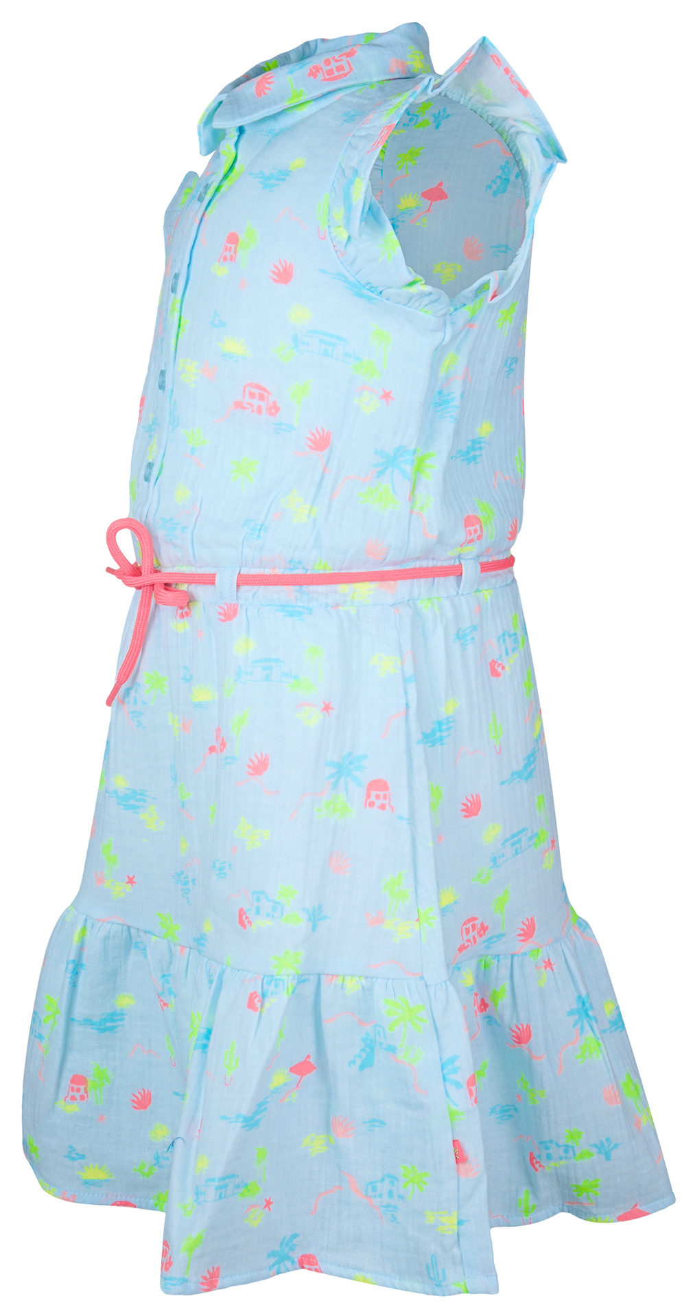 Someone Kleid Kurzarm Beach Soft Blue