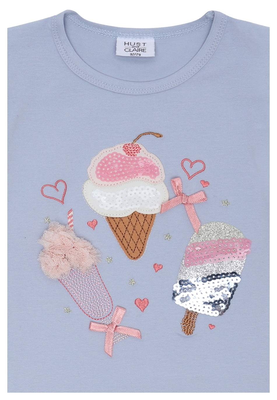 Hust & Claire T-Shirt Ice cream Zen Blue
