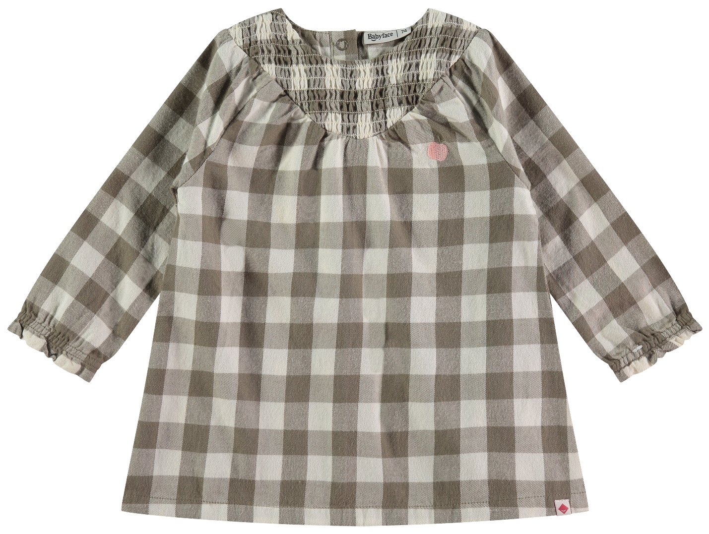Babyface Baby Girl Kleid Karo army