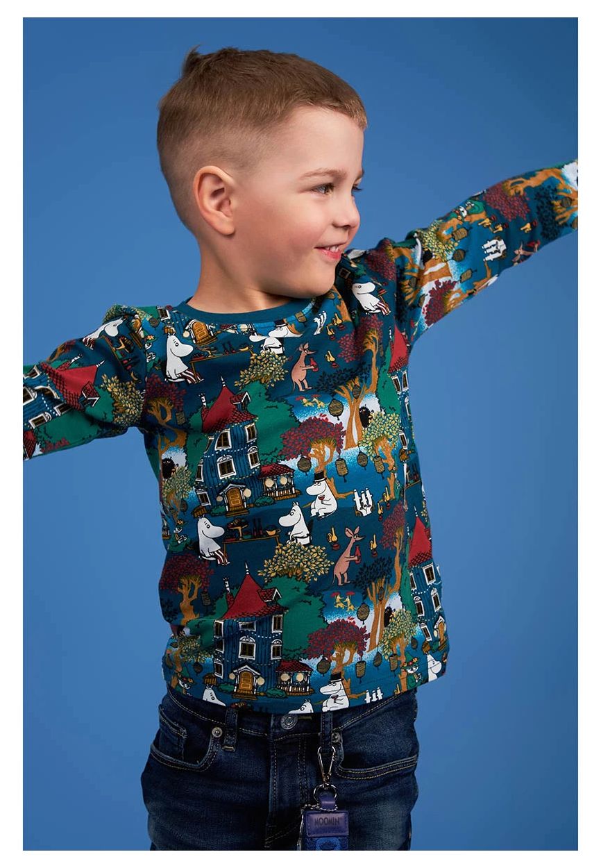 Martinex Langarmshirt Festivity blue