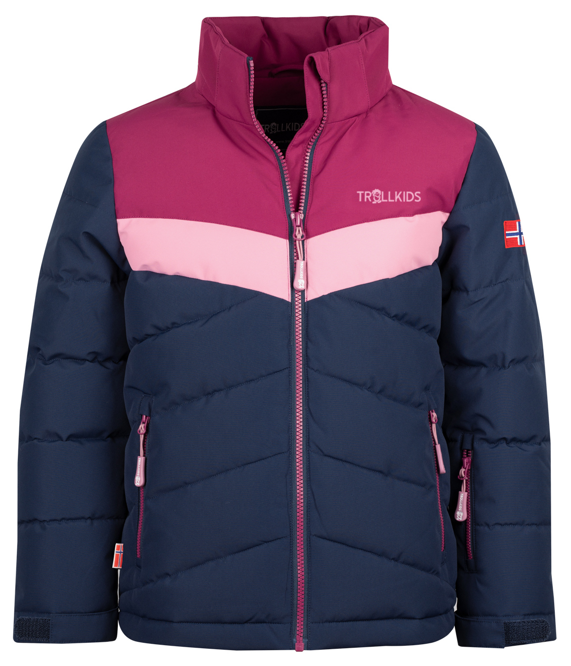 Trollkids Girls Gryllefjord Winter Jacke Navy/Plum