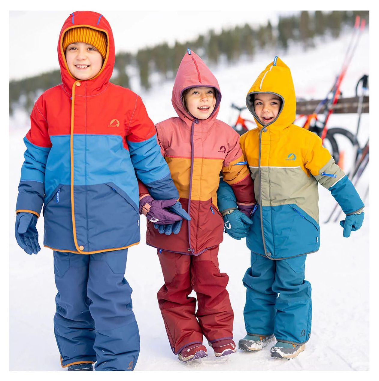 Finkid Winterjacke TAIKA SNOW Sunflower/Dark Sage