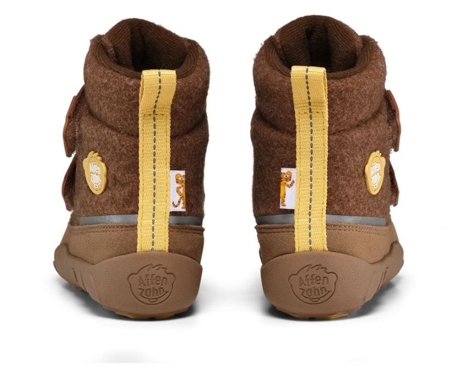 Affenzahn Winter Midboot Wolle Comfy Tiger