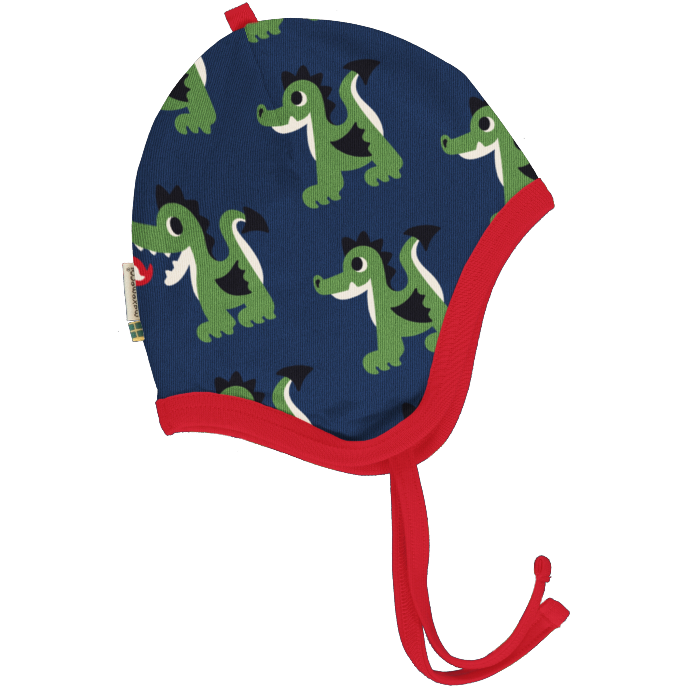 Maxomorra Baby Mütze Helmet Velour DRAGON 40/42