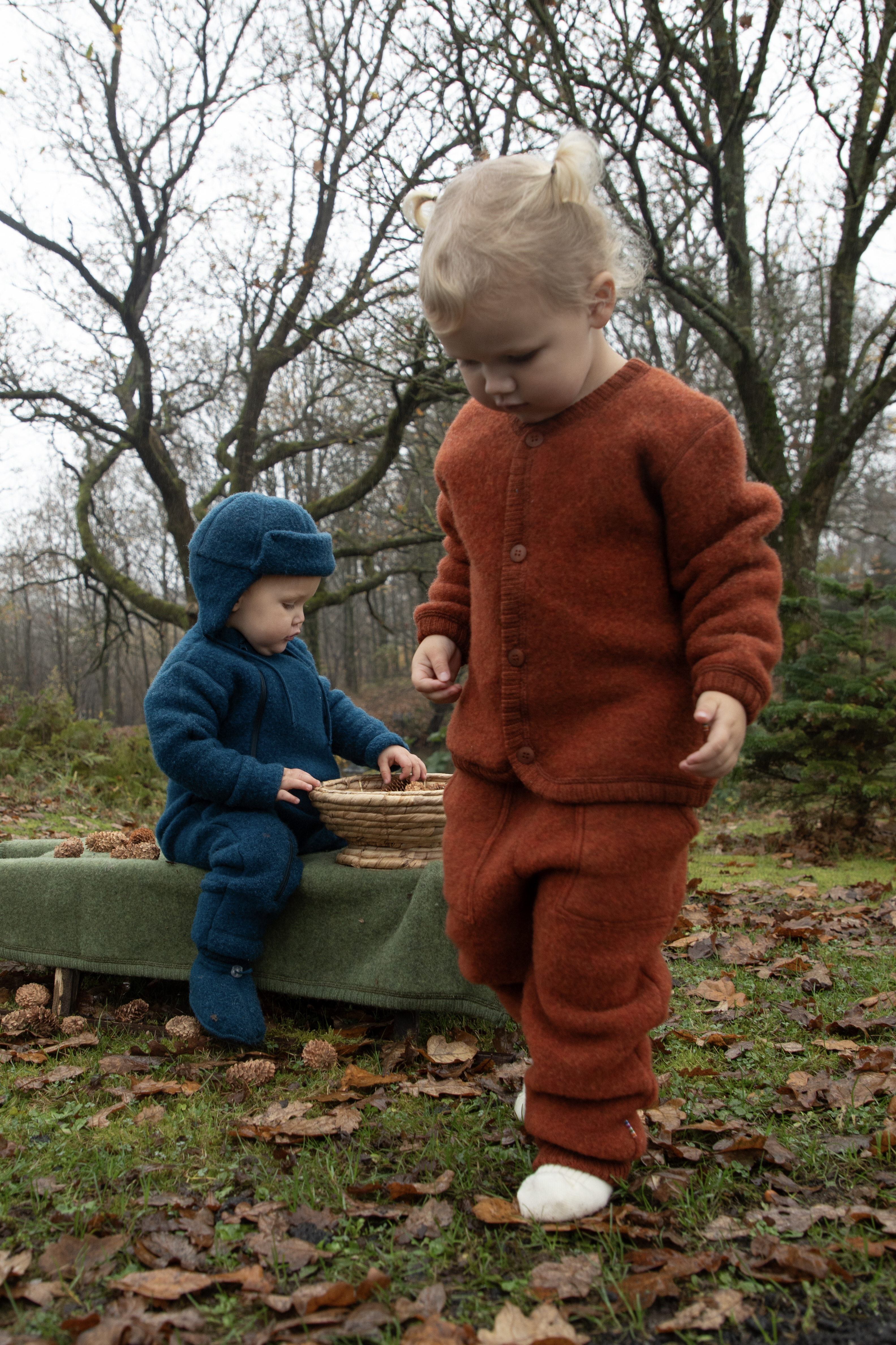 Joha Cardigan Wollfleece rost