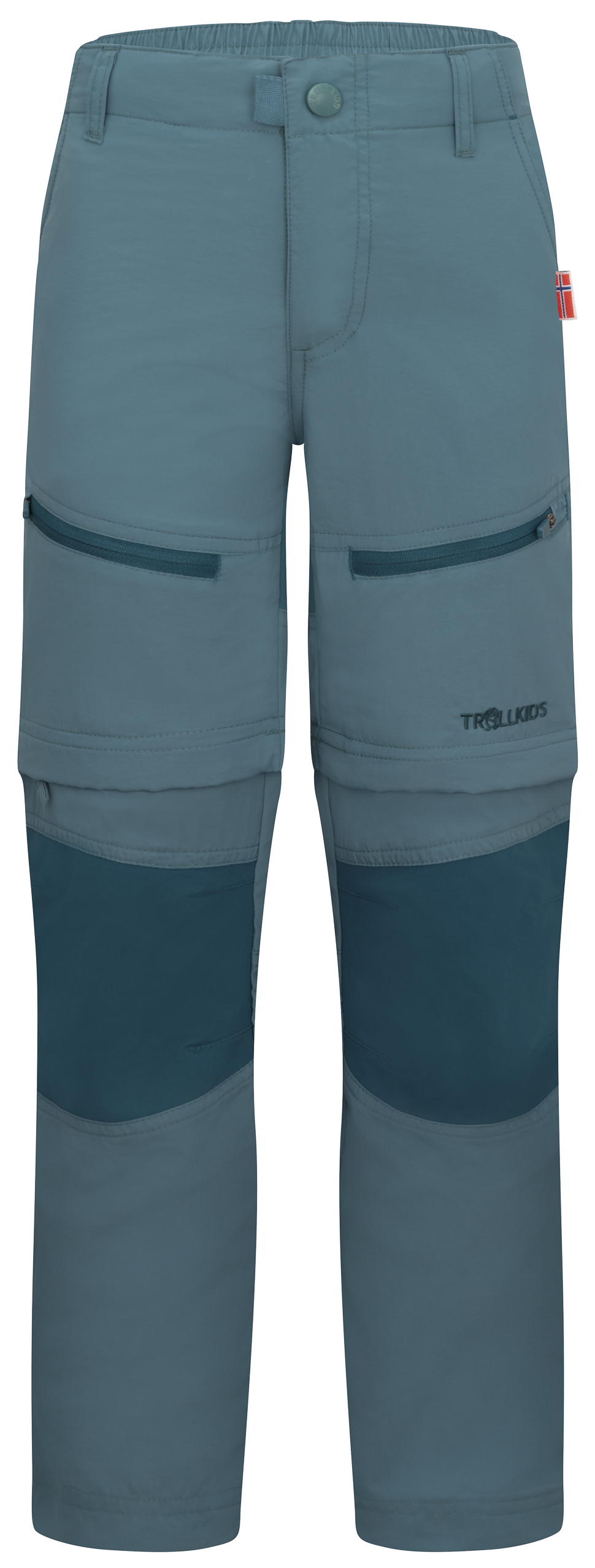 Trollkids Nordfjord Zip-off Pants Slim Fit teal