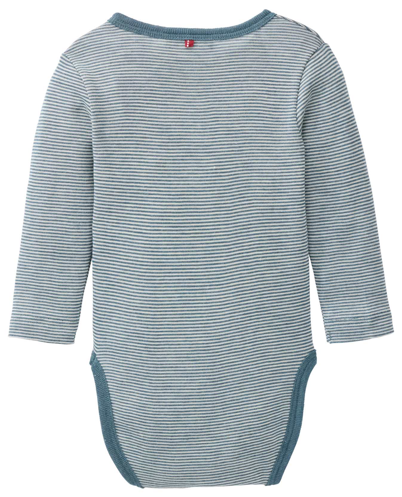 PWO Wolle-Seide Body lang Stripe petrol
