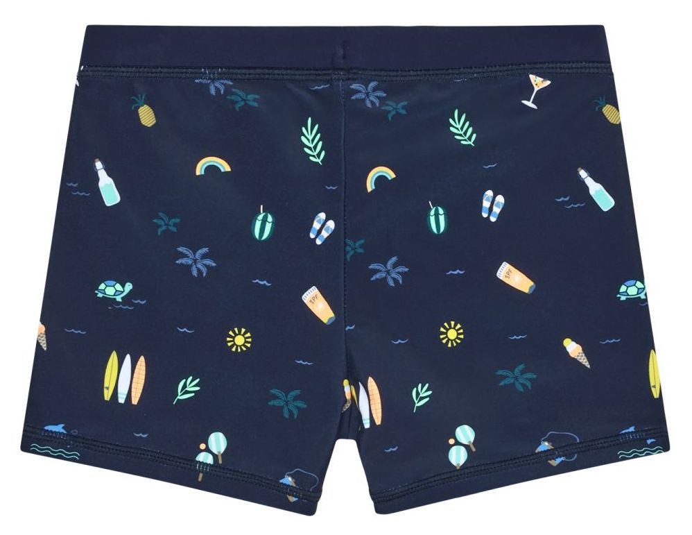 Color Kids Badehose AOP blue