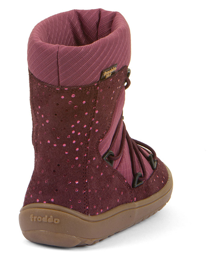 Froddo Barfuß Boot Tex Track Wool Bordeaux+