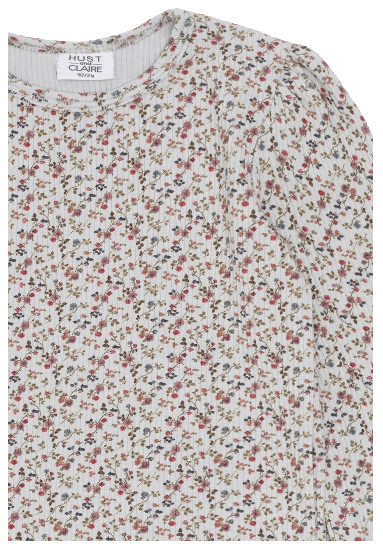 Hust & Claire Alma Langarmshirt Little Roses Light Blue