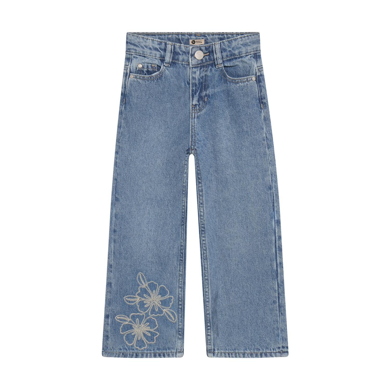 Daily Seven Girl Jeans Wide Fit blue denim