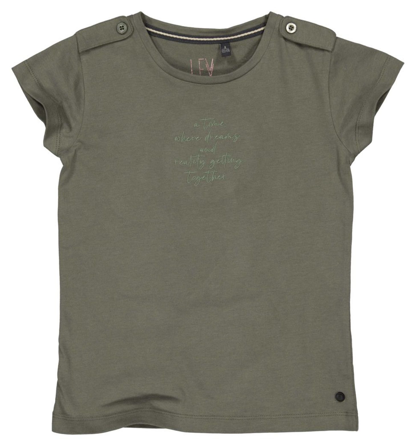 Levv Girl Kurzarmshirt Green Basil