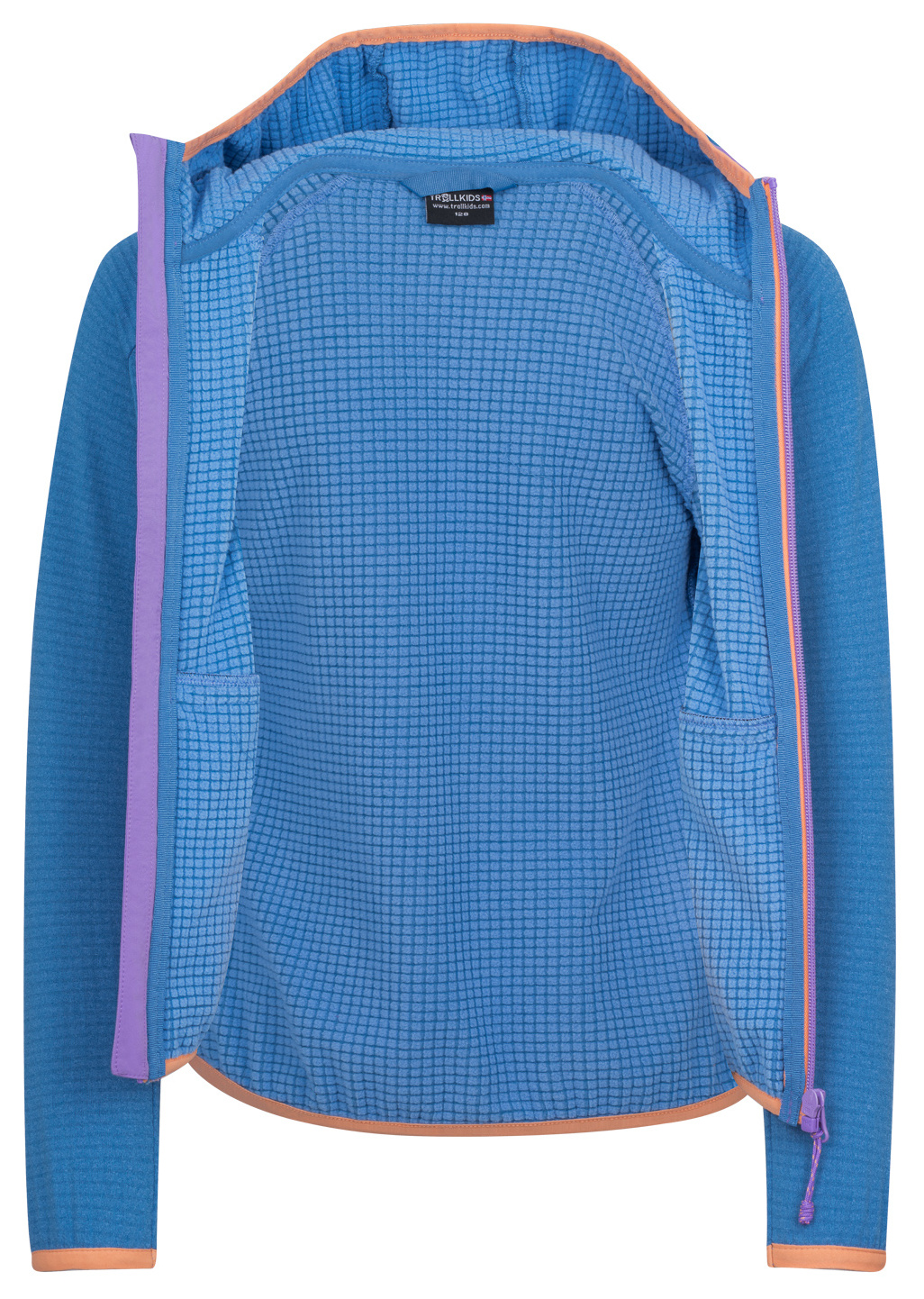 Trollkids Girls Holmedal Fleece Jacke cornflower/violet sorbet