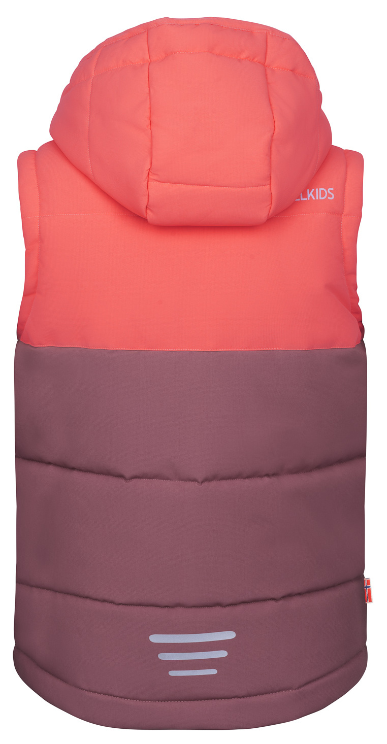 Trollkids Narvik Weste XT Pink Salmon/Frozen Berry