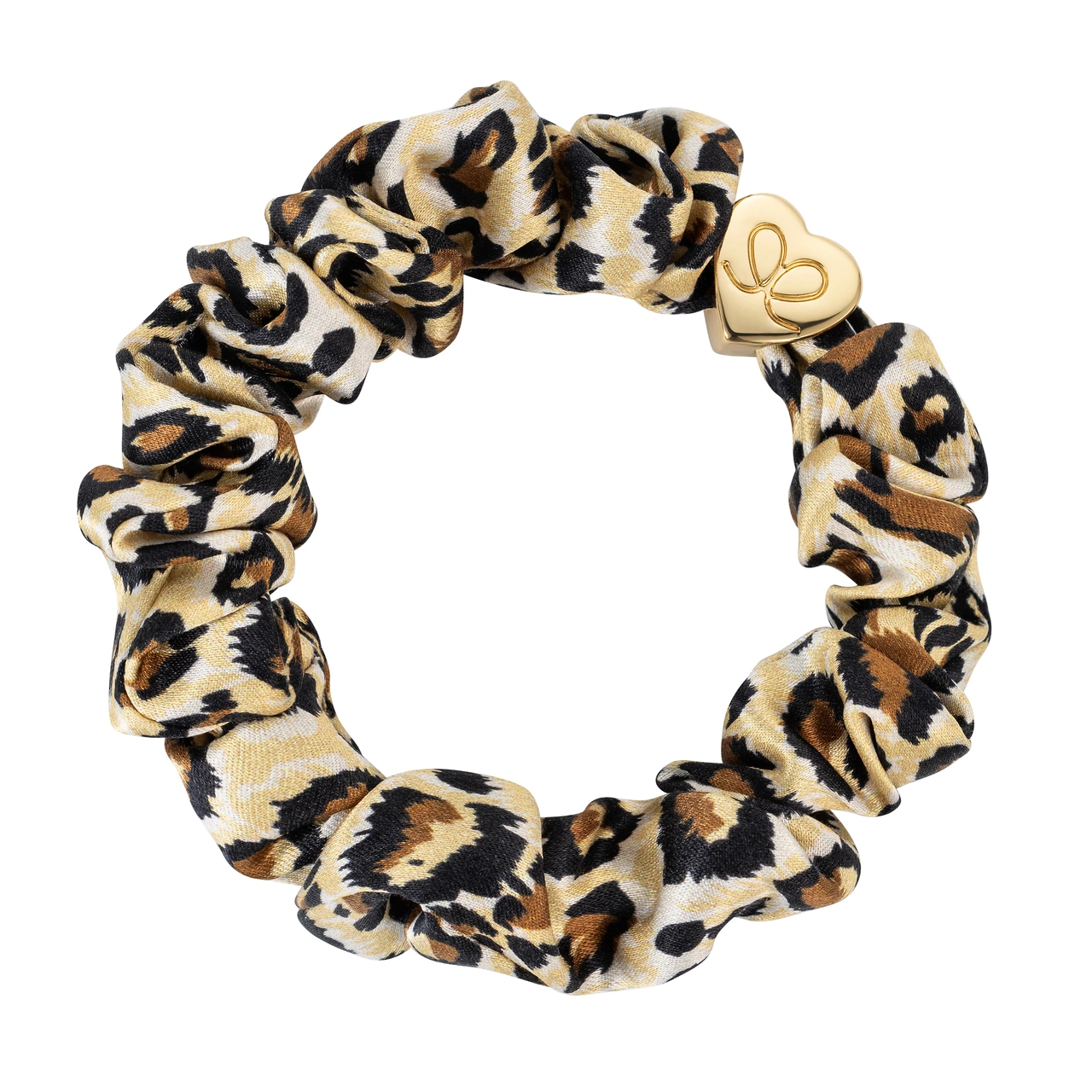 byEloise Haargummi Scrunchie Silk Leopard