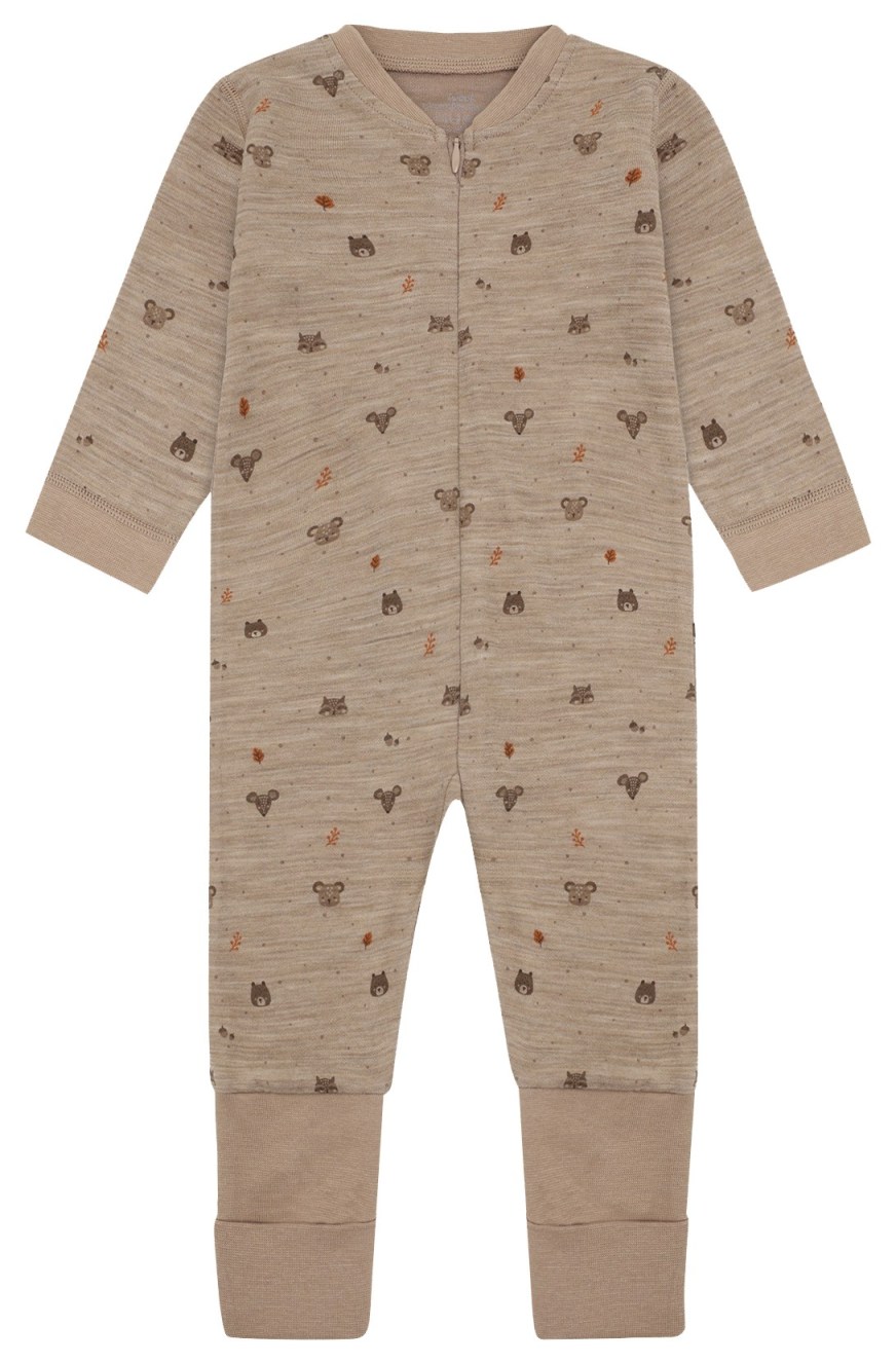 Hust & Claire Baby Bodysuit Wolle/Bambus Biscuit