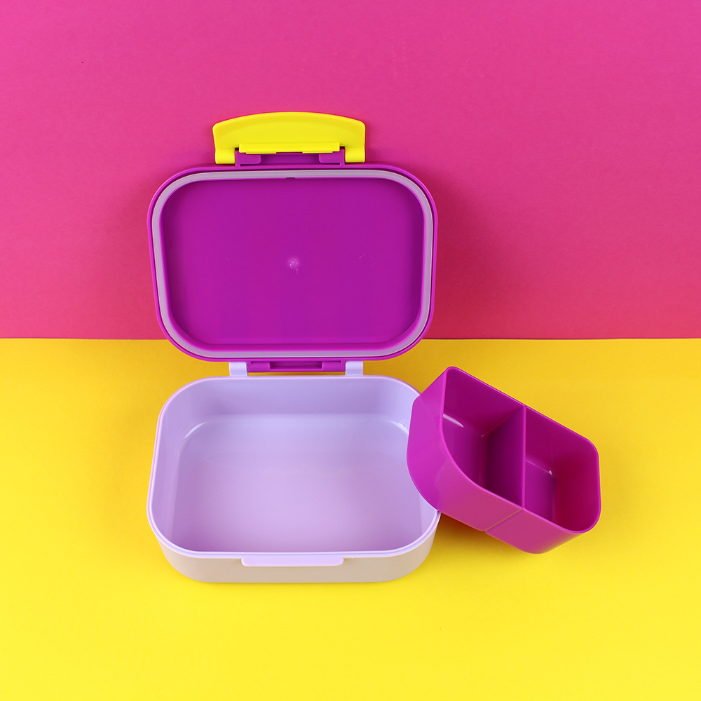 Ava & Yves Lunchbox Stripes violett/rot-flieder