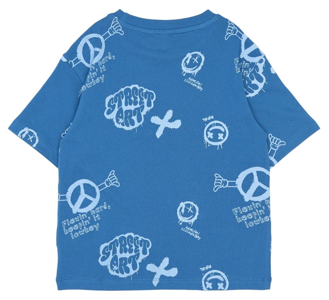 The New Boy T-Shirt Smile AOP true blue