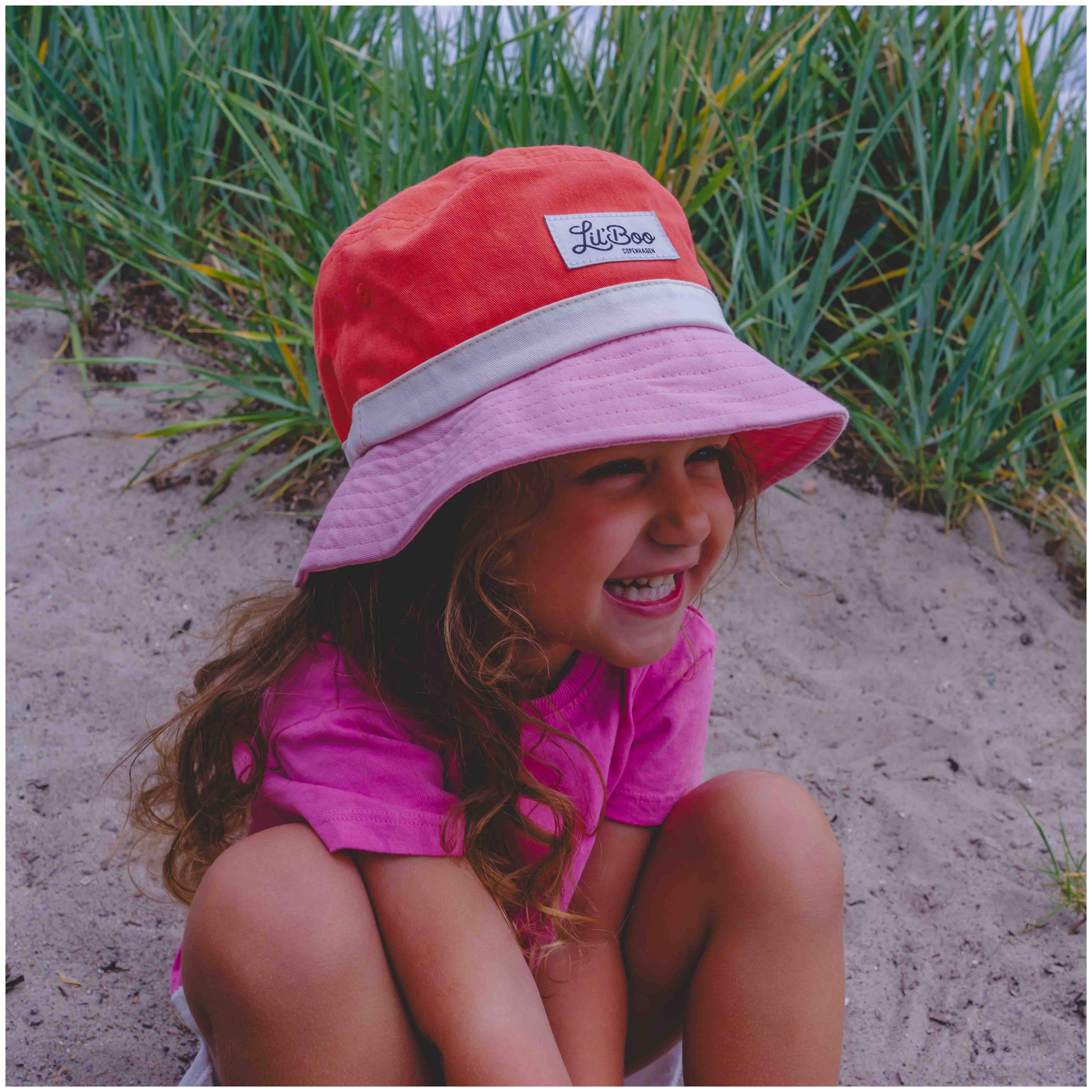 Lil´Boo Block Bucket Hat - Sweet Magenta 2-6 J. (50-53 CM)