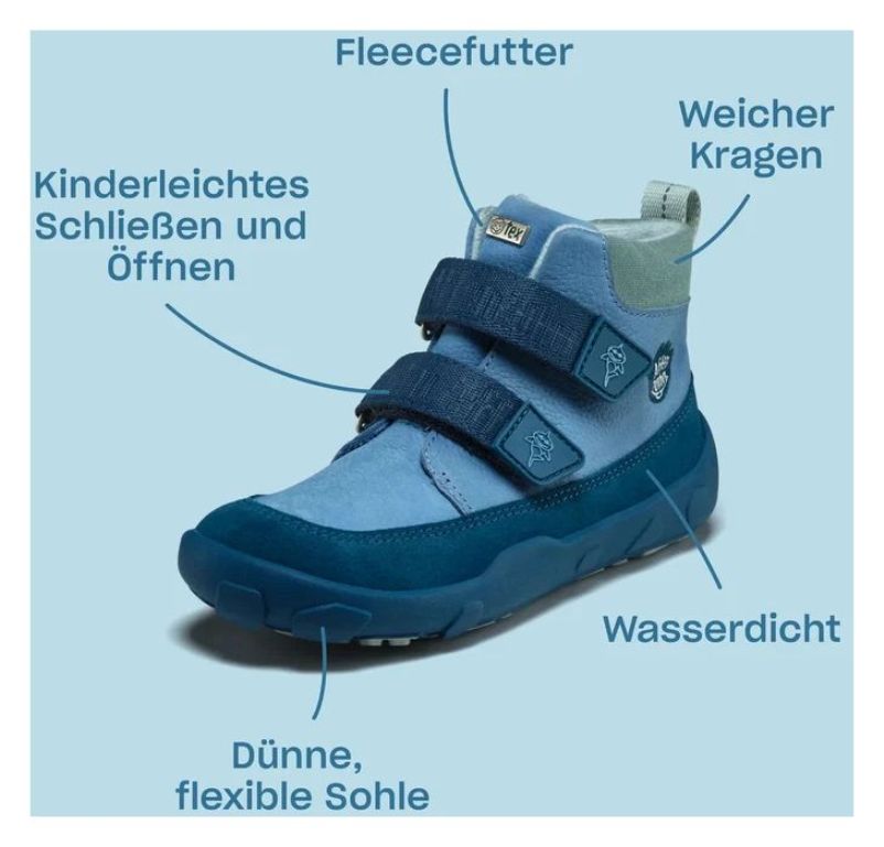 Affenzahn Leder FRIENDY Lowboot Raupe