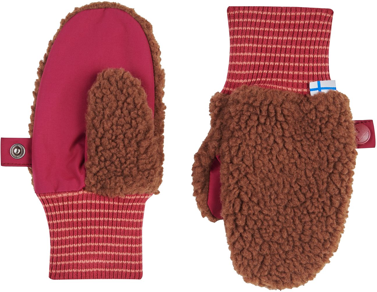 Finkid Fausthandschuhe Nupujussi Teddy Cocoa