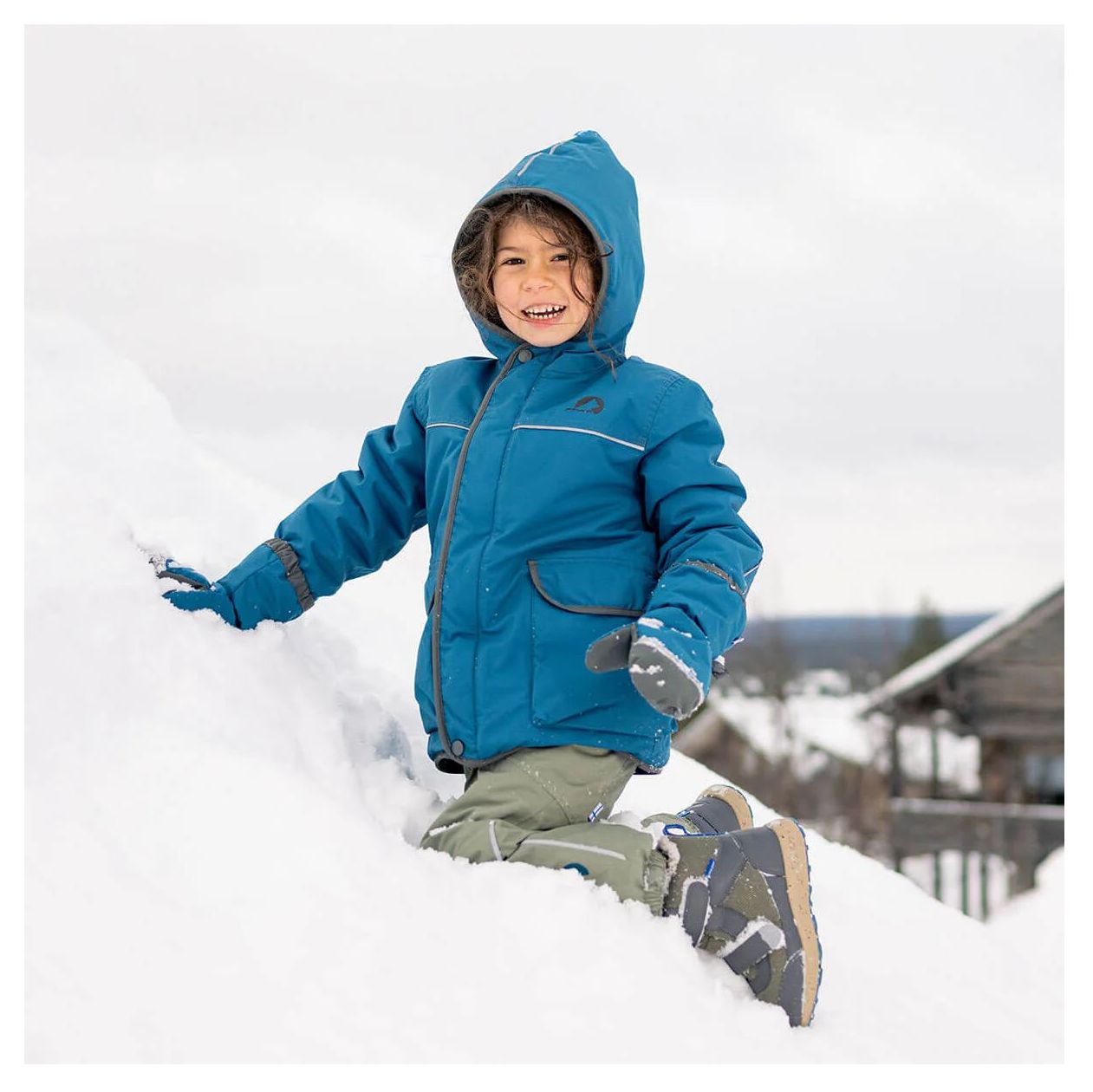 Finkid Winterjacke TALVI SPORT Ocean/Dark Sage