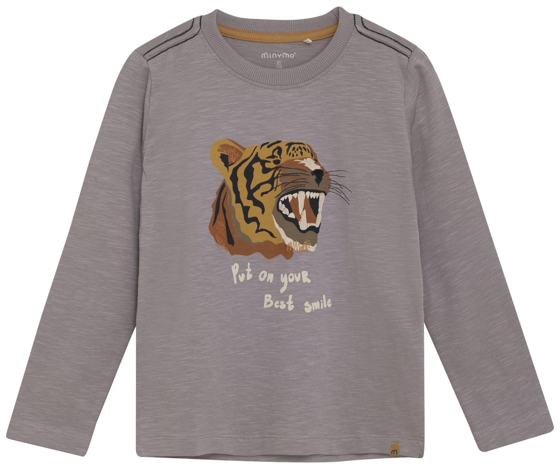 Minymo Boy Langarmshirt Tiger cloudburst
