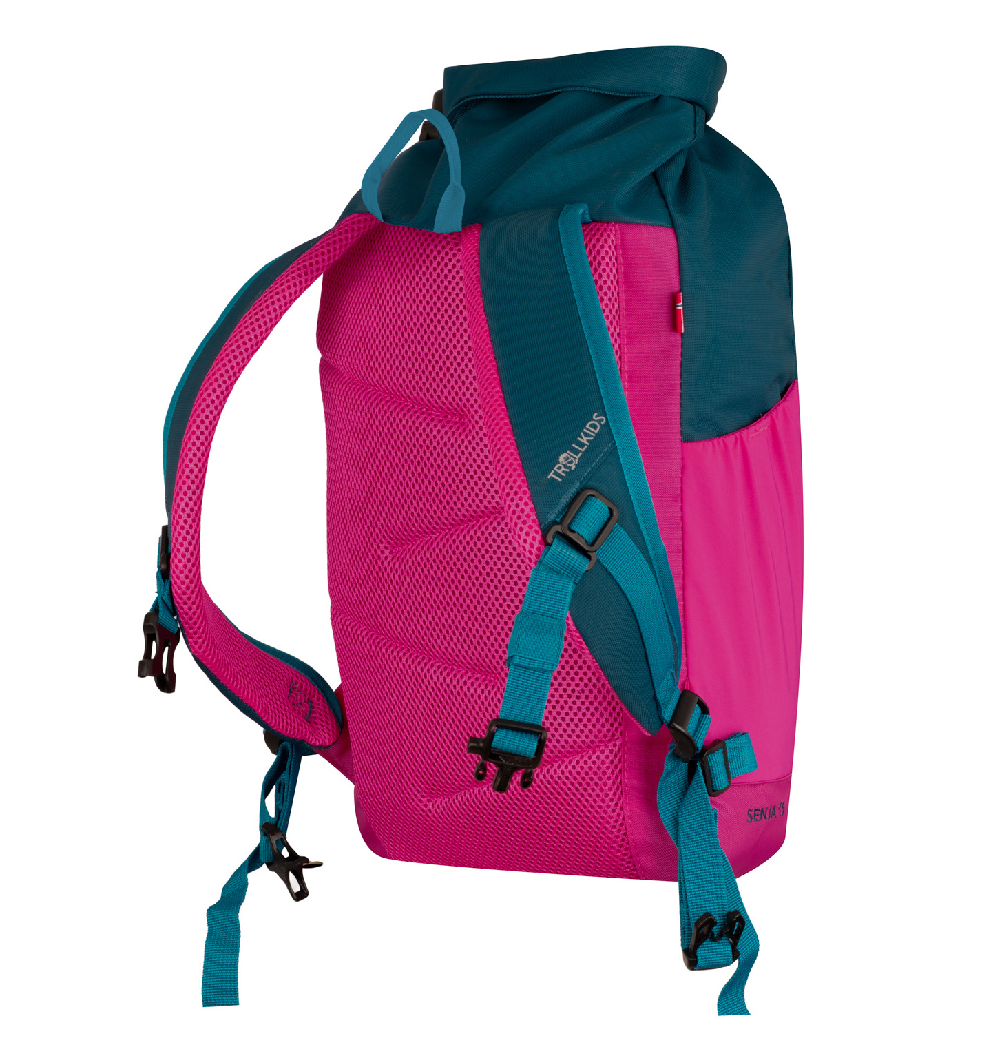 Trollkids Senja Rucksack 15 L Bright Pink/Harbour Blue