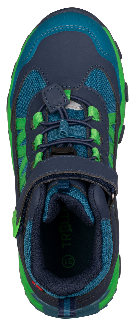 Trollkids Tronfjell Hiker Mid Mystic Blue/Fresh Green