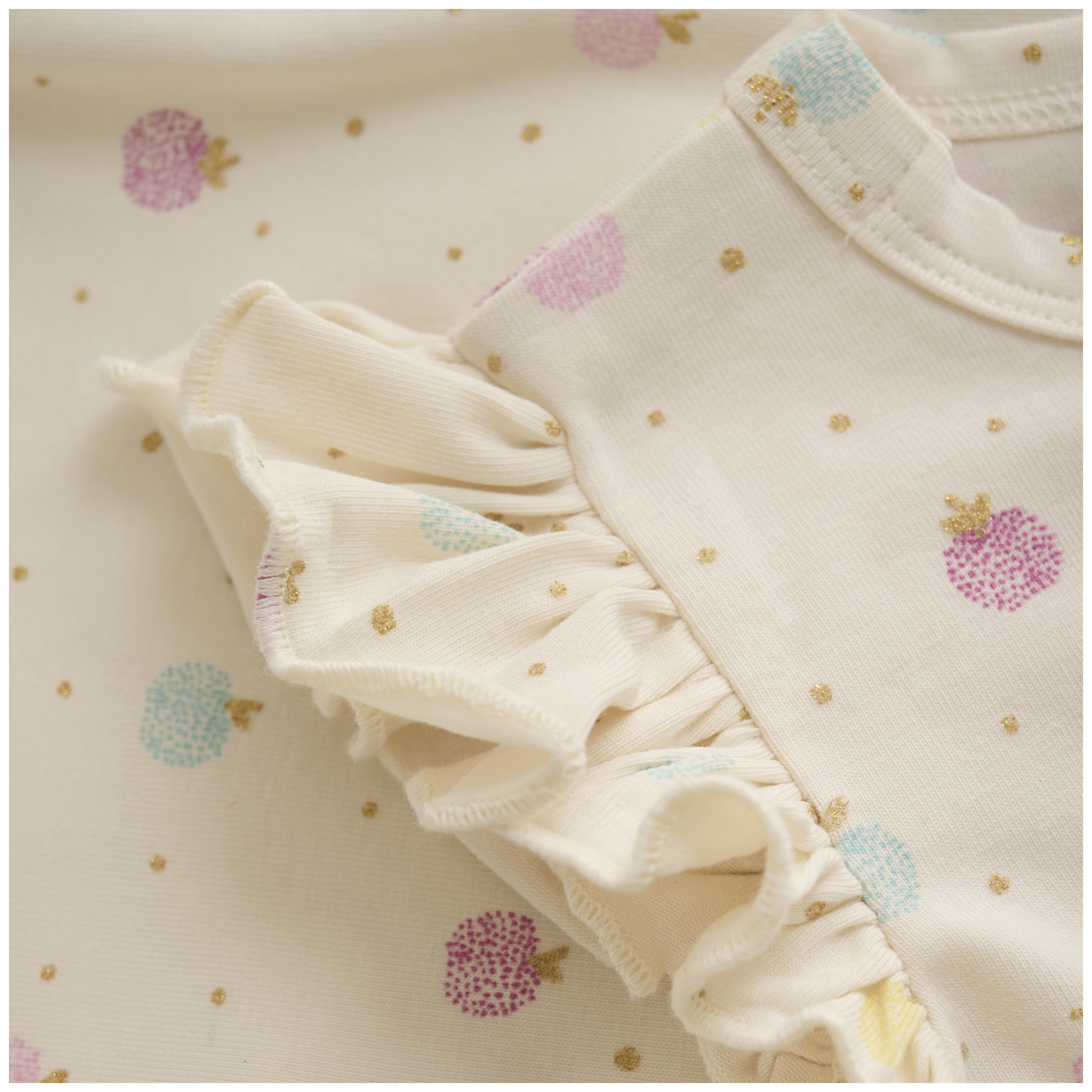 Minymo Baby Girl Shirt Apples sand