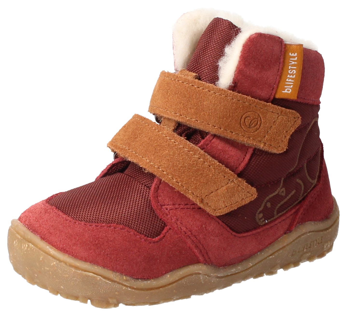 bLIFESTYLE Barfuß Winterboots Eisbär TEX bordeaux