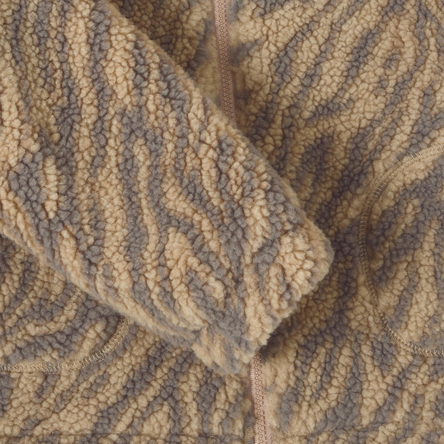 Daily Seven Girl Teddy Jacke Leopard ginger