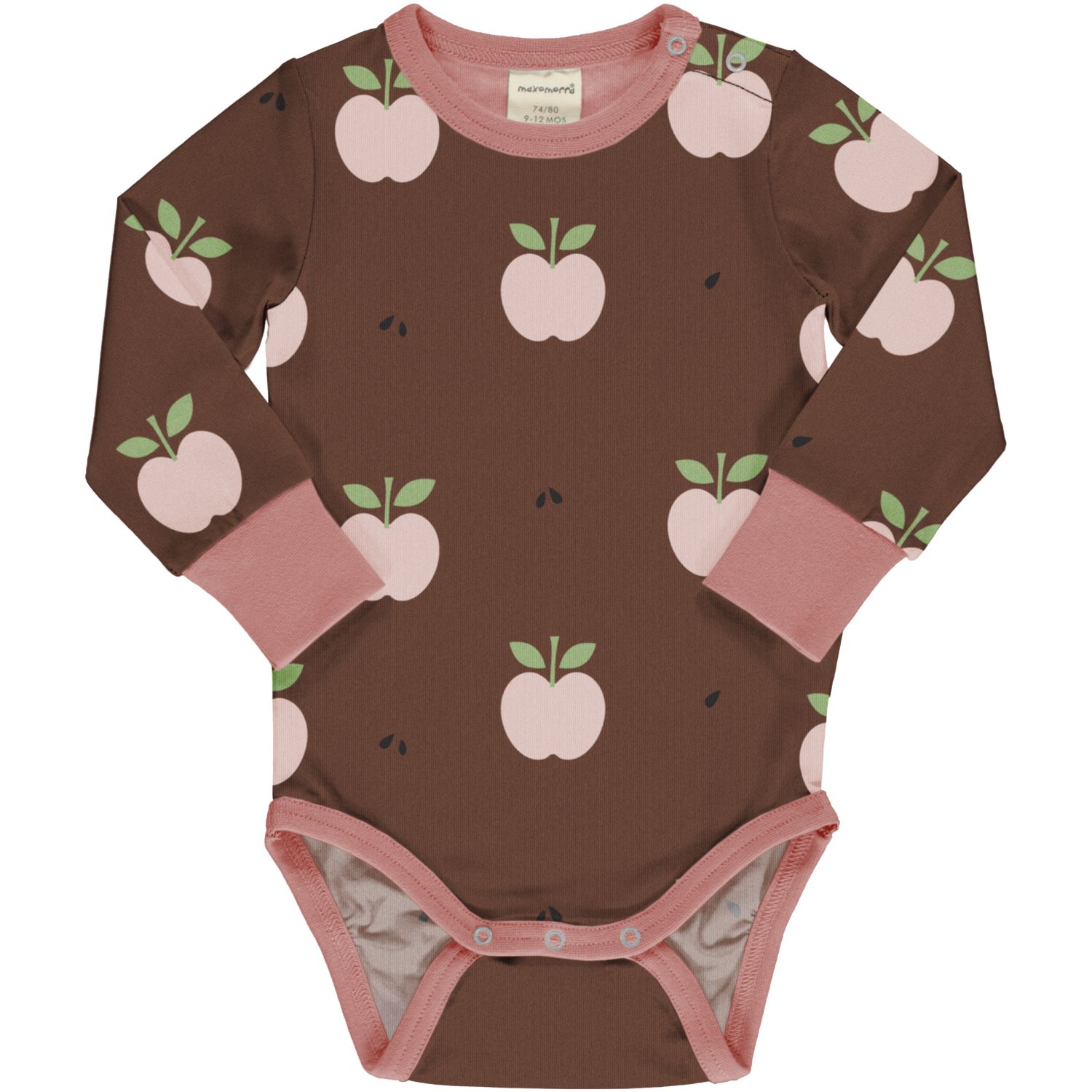 Maxomorra Body langarm APPLE