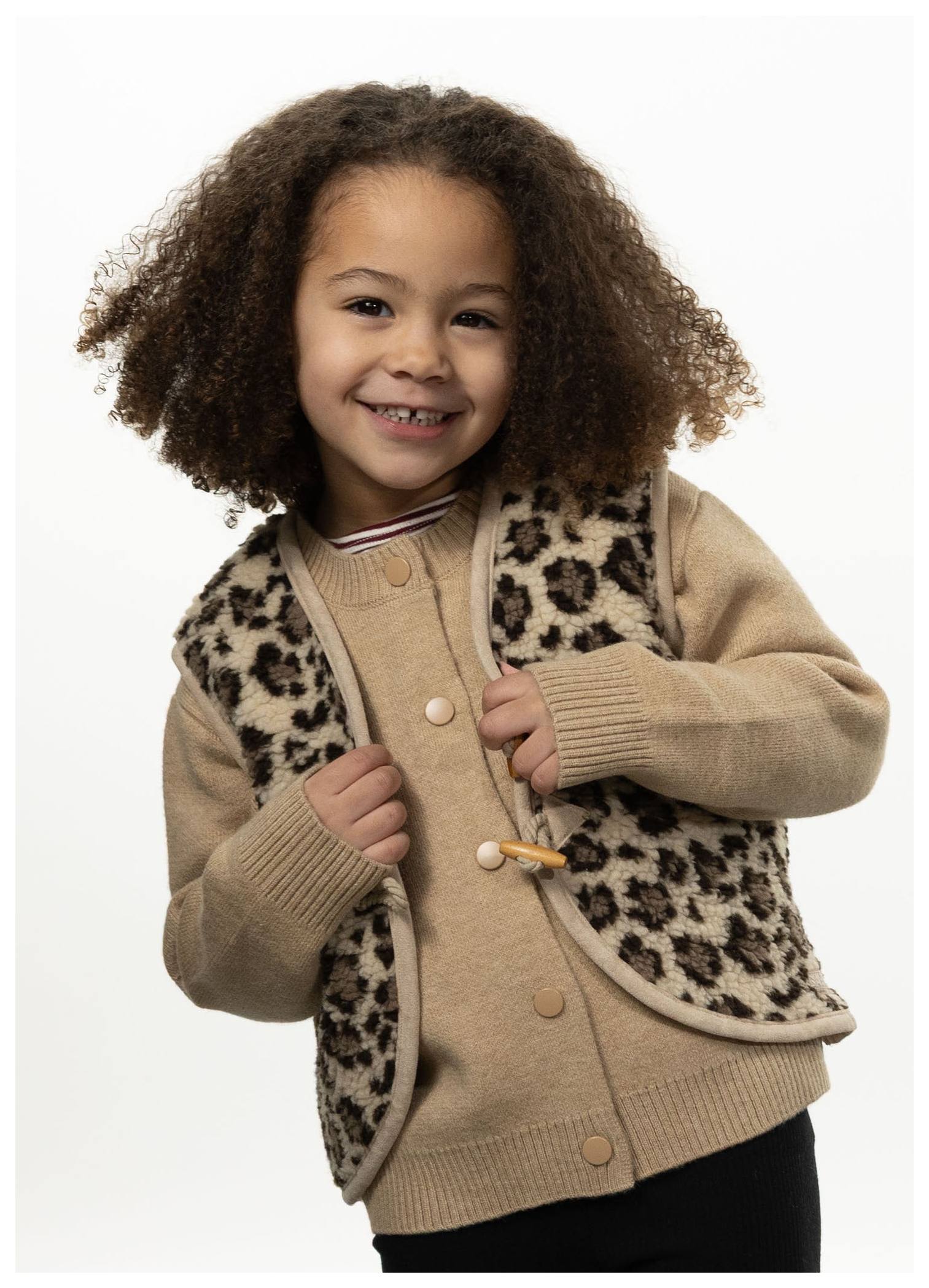 Barts Winter Weste Winna print beige