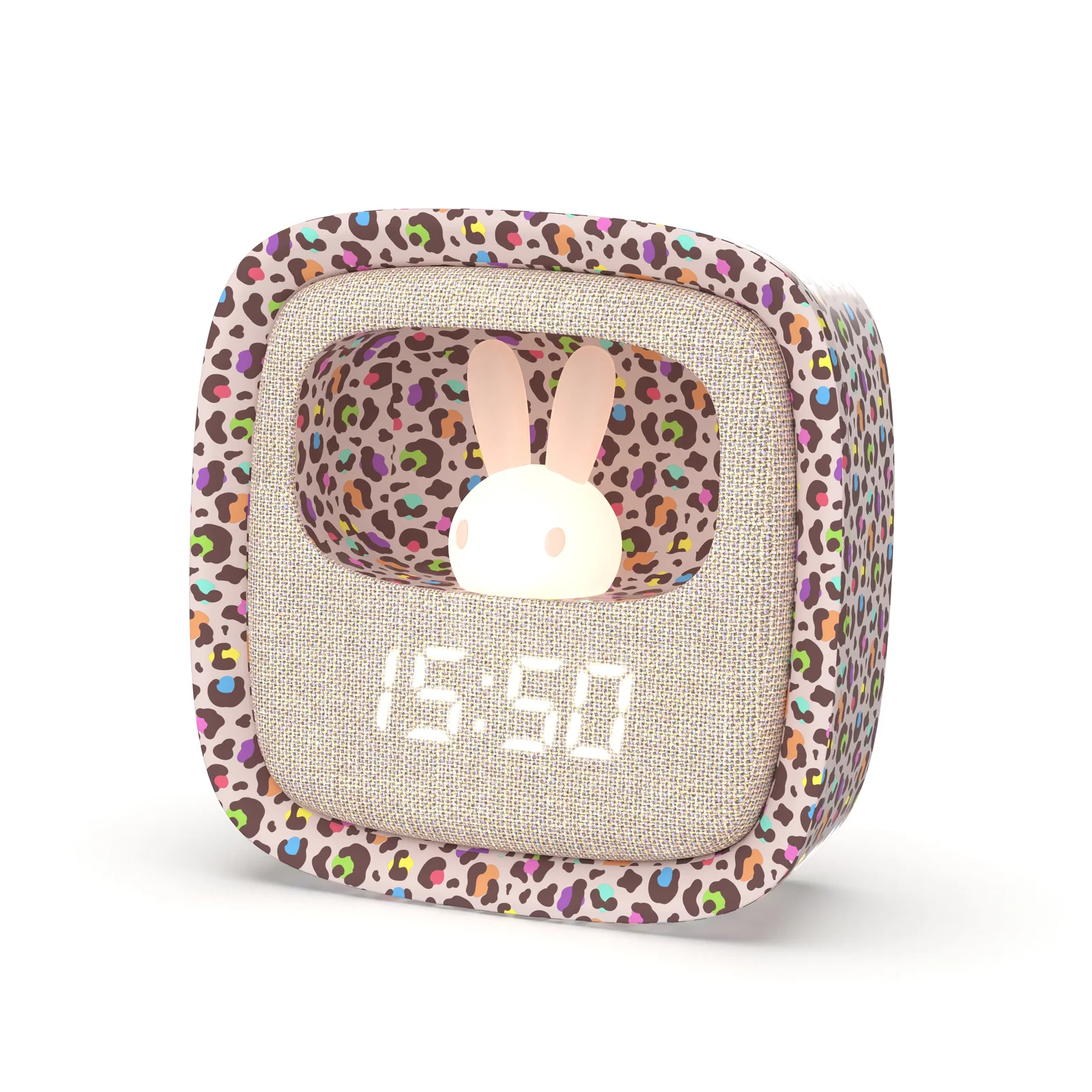 MOB Wecker Billy mit Nachtlicht Rainbow Leopard