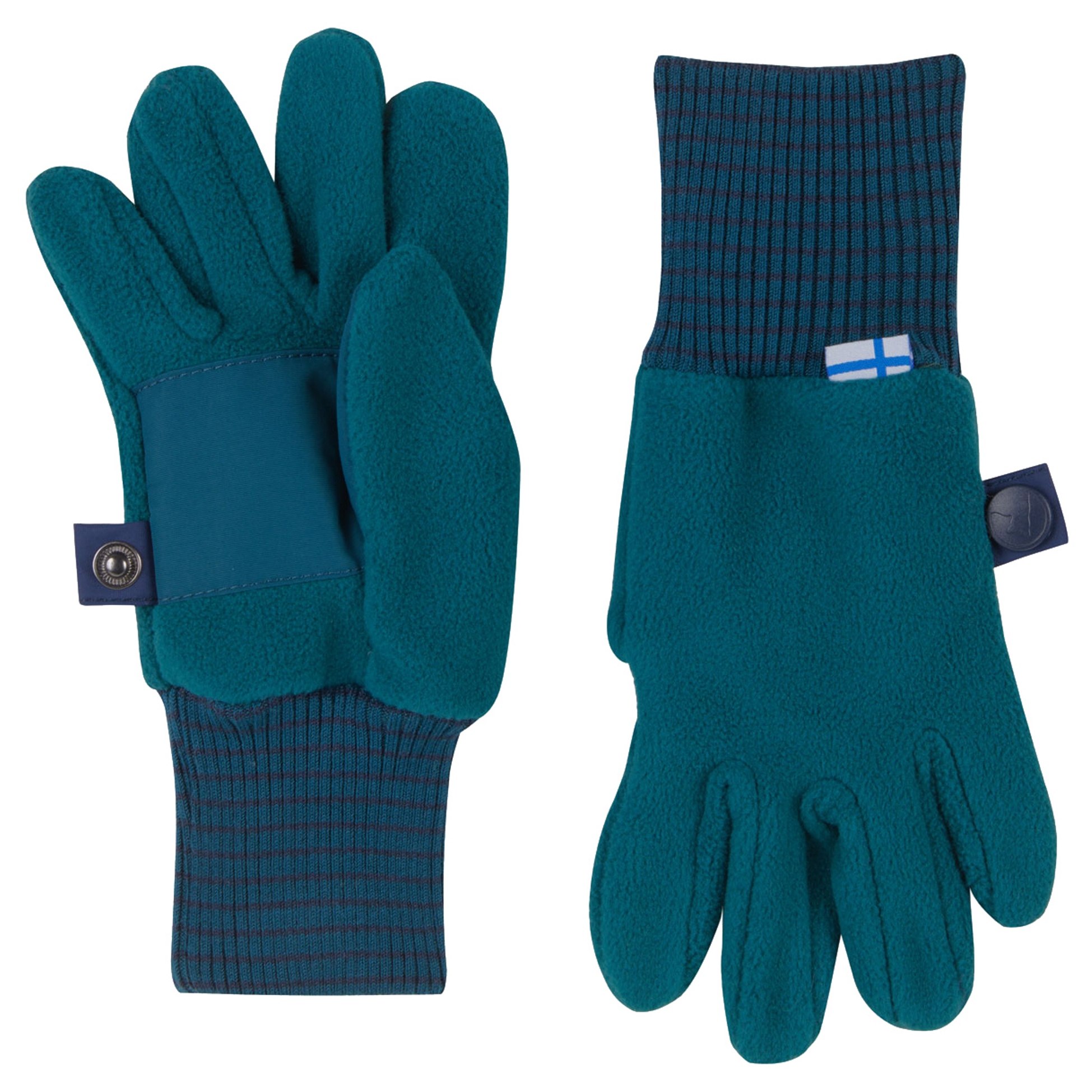 Finkid Fleece Fingerhandschuhe Sormikas deep teal/navy