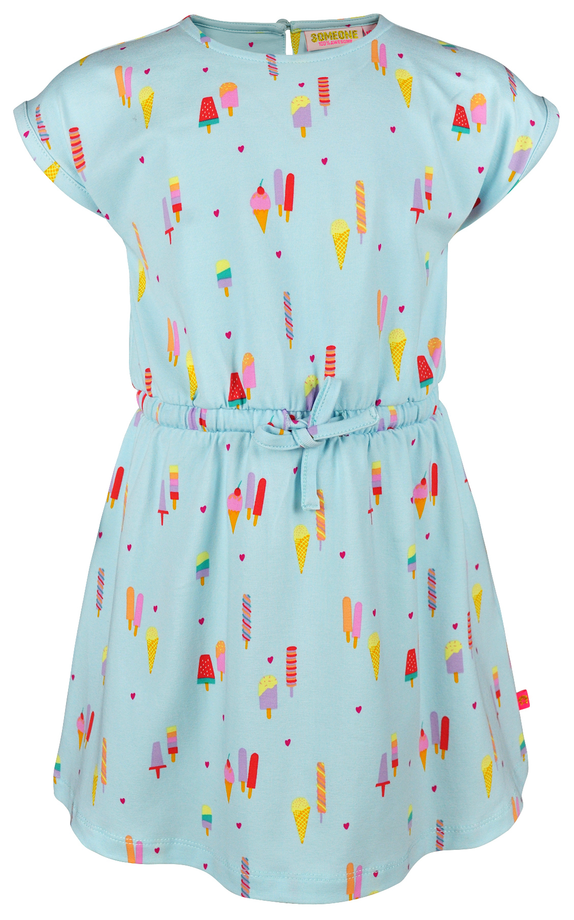 Someone Kleid kurzarm Icecream blue aqua