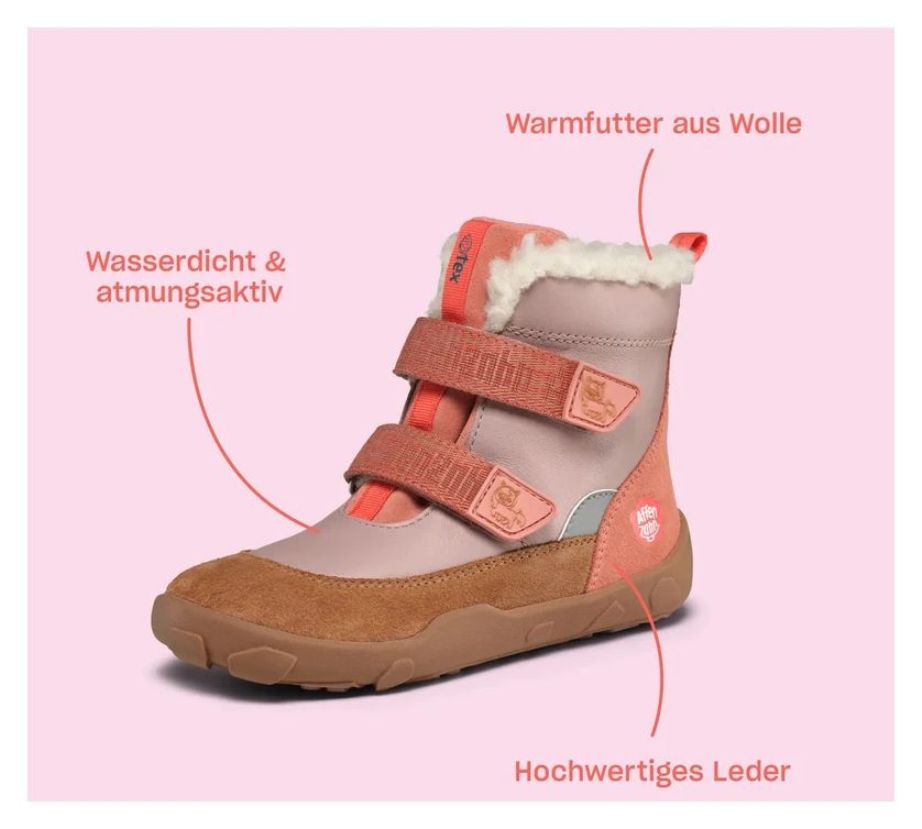 Affenzahn Midboot Leather Winty Pony