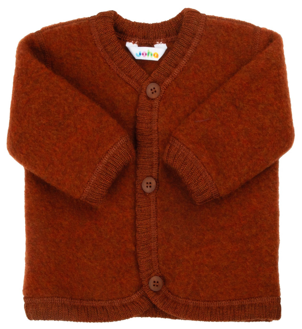 Joha Cardigan Wollfleece rost