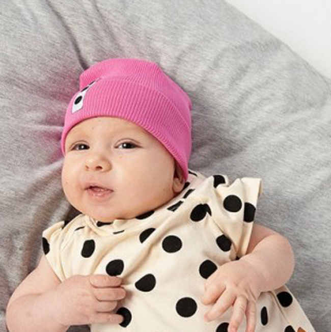 Lamama Babymütze Newborn Fit pink 0-3 Monate