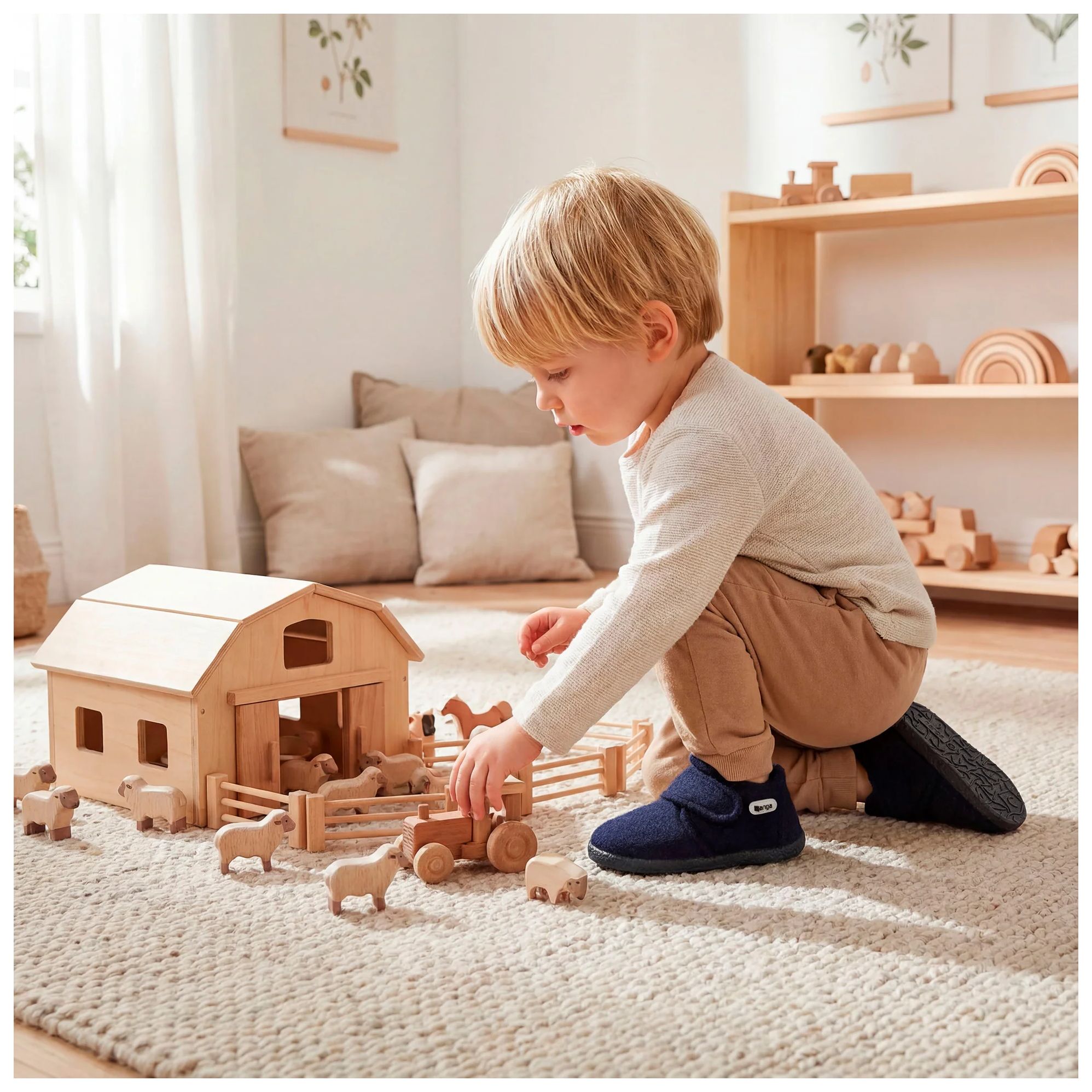 Nanga Hausschuhe Schurwolle Leila 2.0 dunkelblau