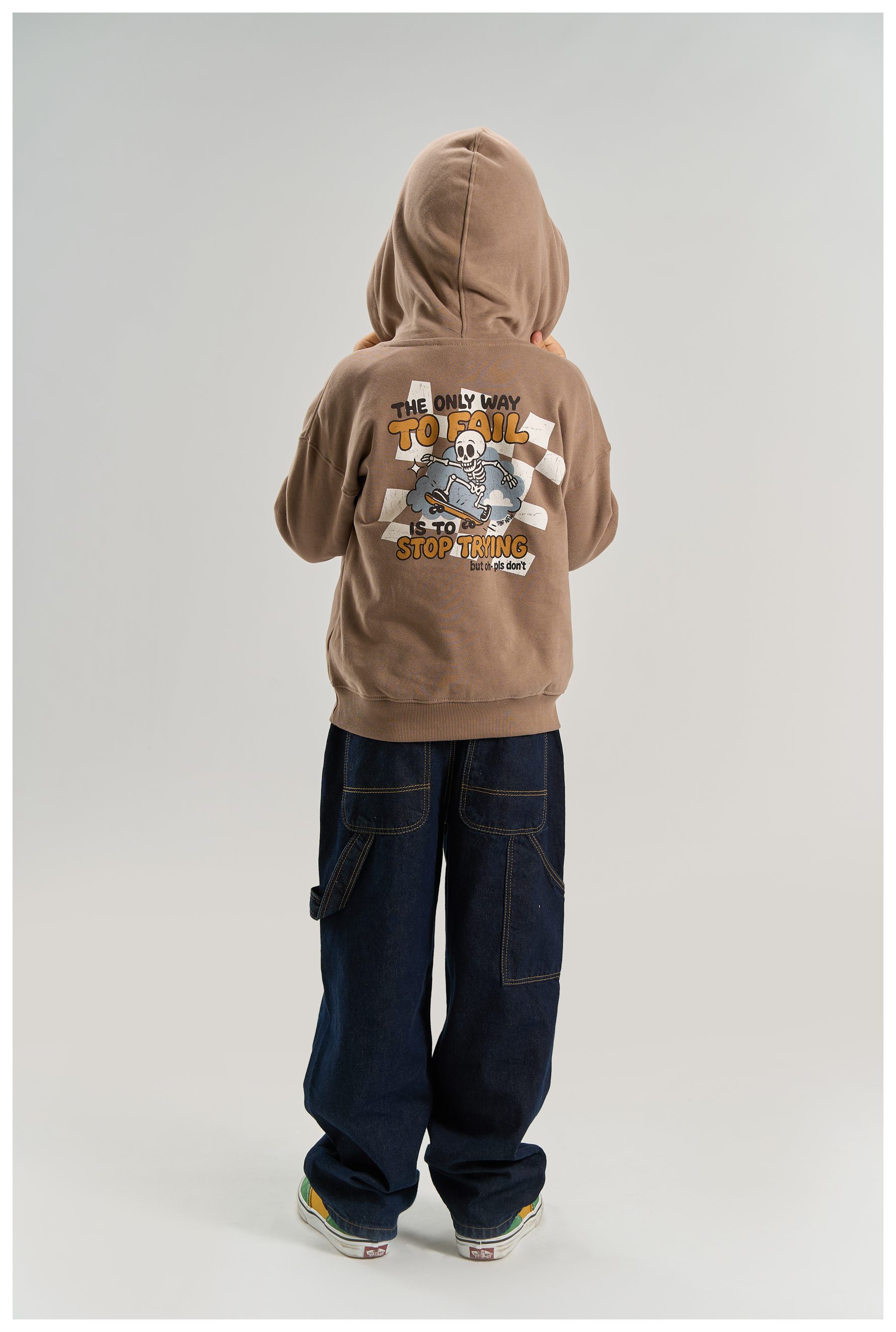 The New Boy Kapuzensweatshirt Skater taupe