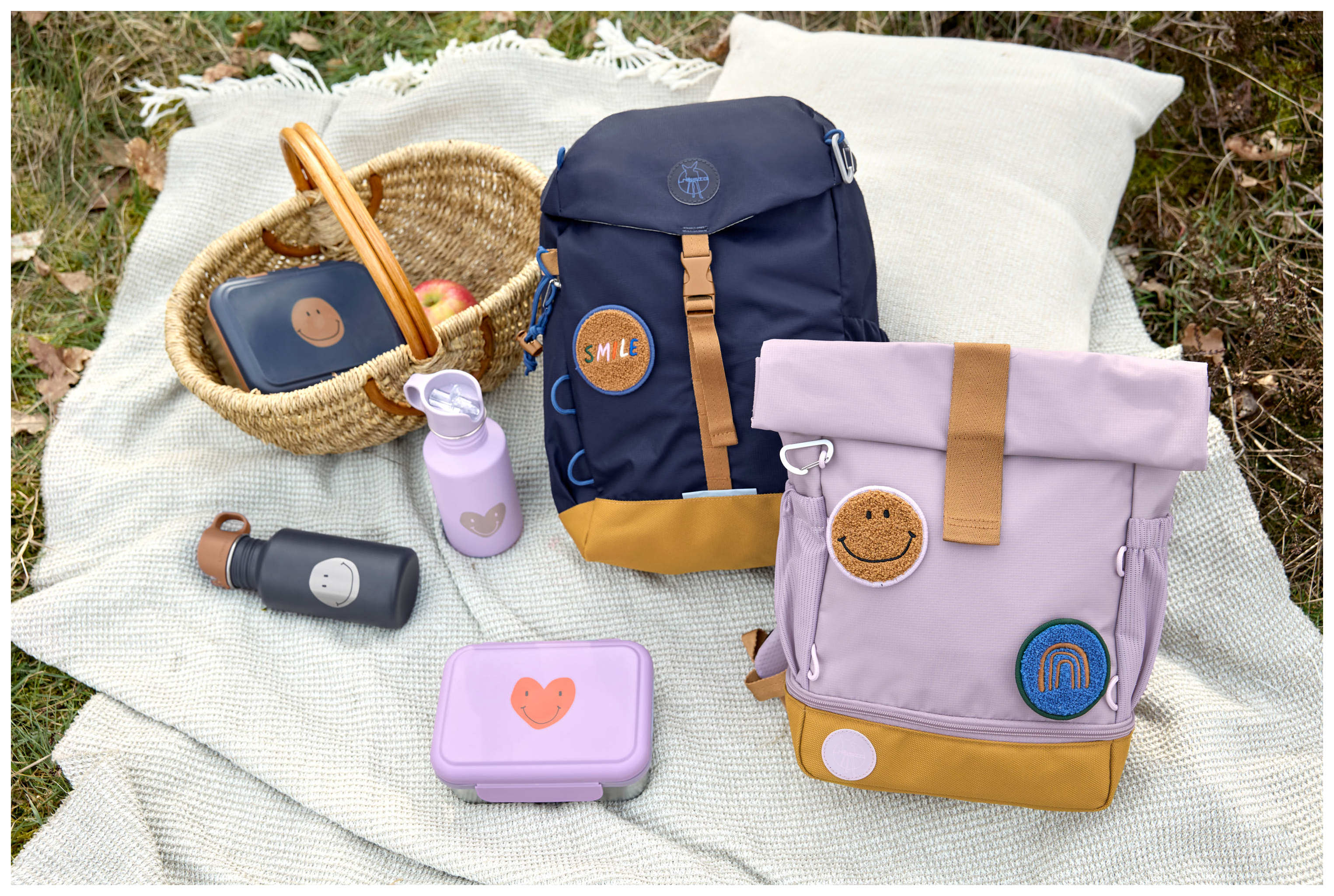 Lässig Lunchbox Stainless Steel Little Gang Heart lilac