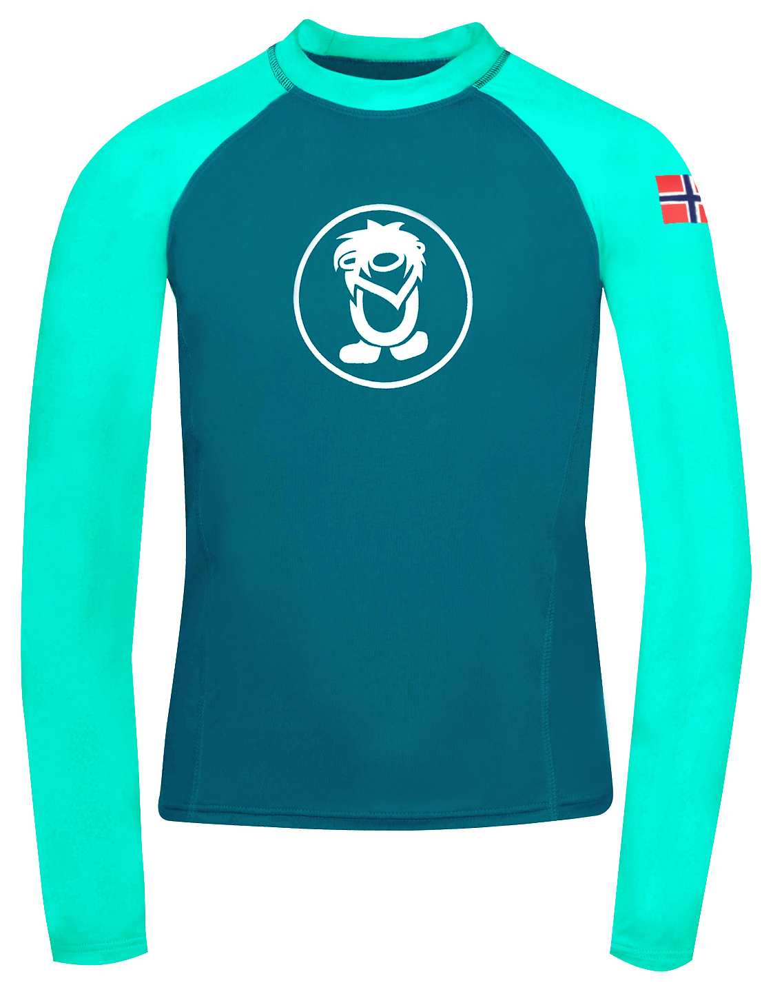 Trollkids Kvalvika Surf UV-Shirt dark mint/petrol