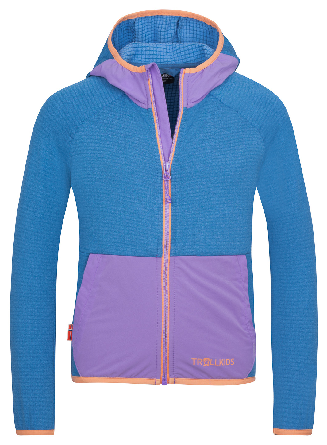 Trollkids Girls Holmedal Fleece Jacke cornflower/violet sorbet