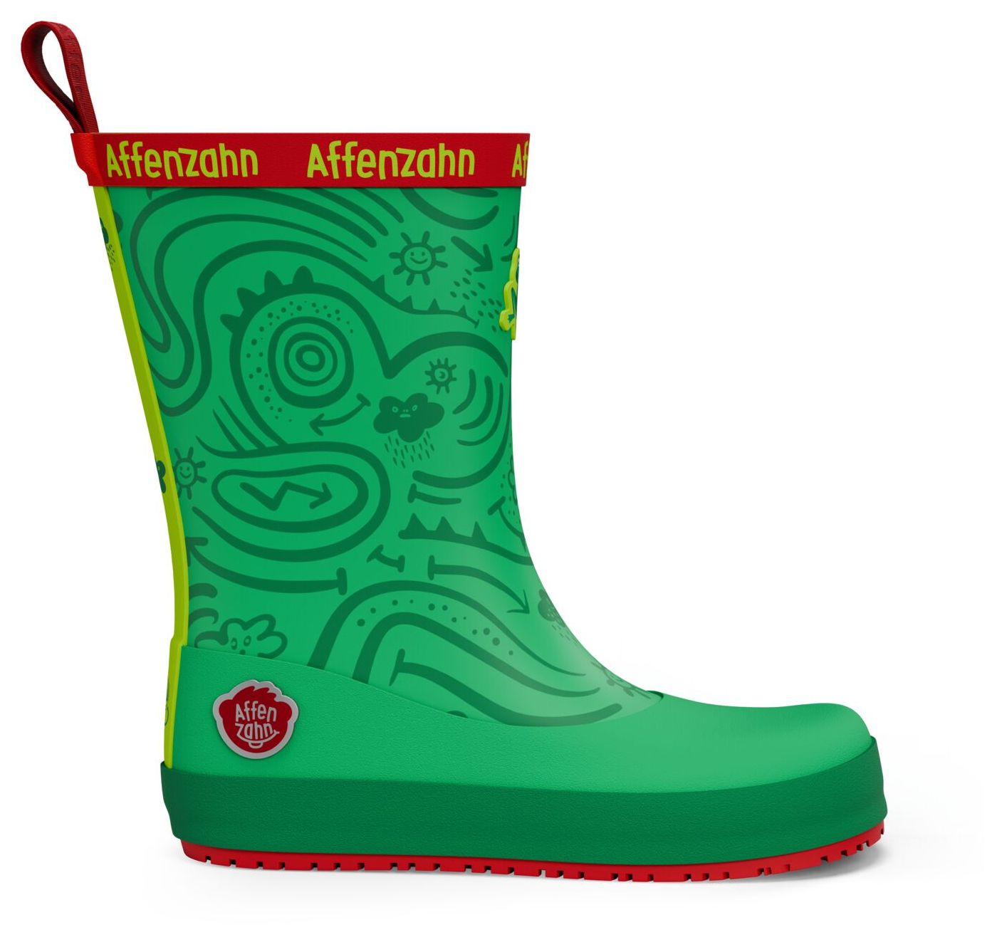 Affenzahn Gummistiefel Vegan Plashy Frosch grün