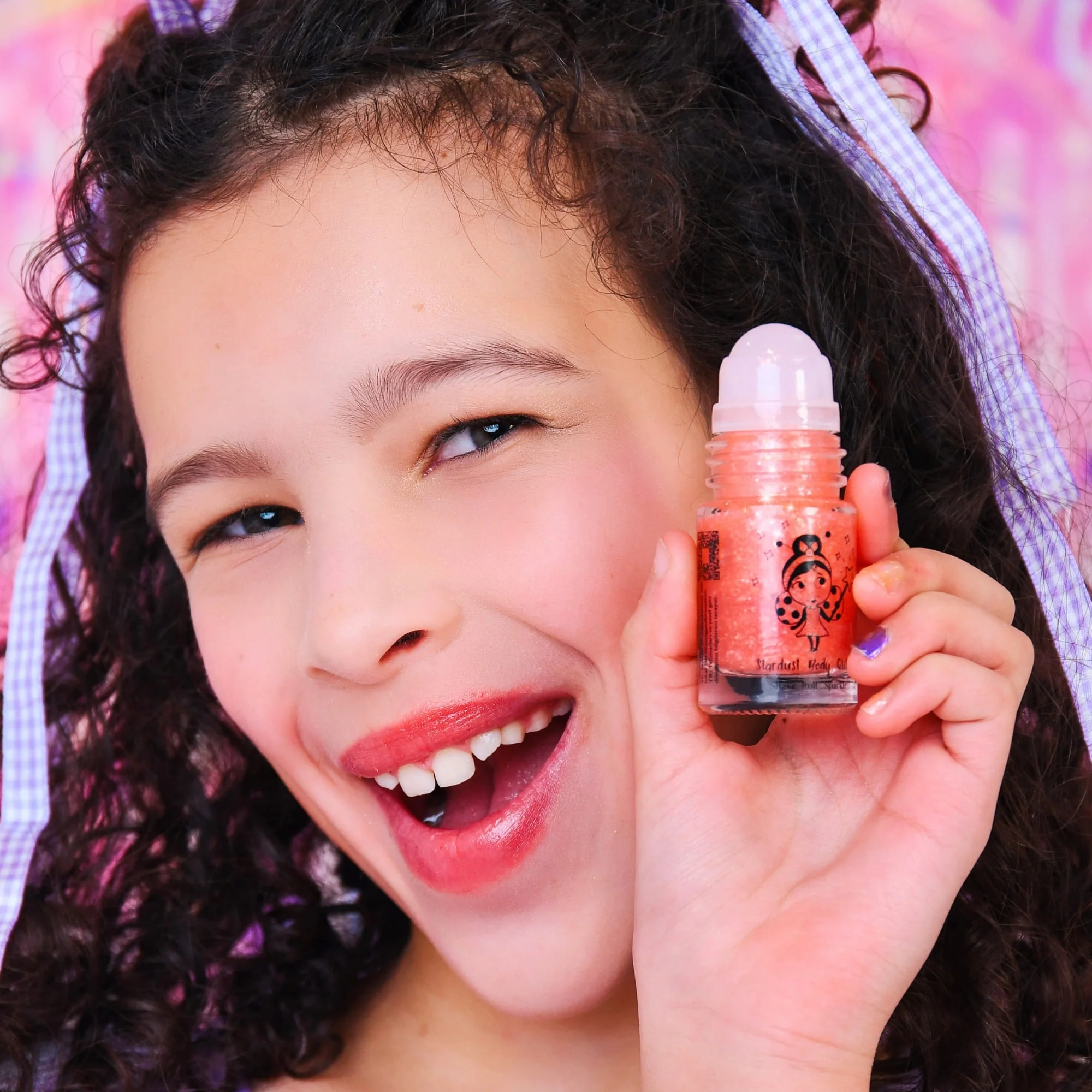 Miss Nella Body Glitter Roll-On Planet Pink